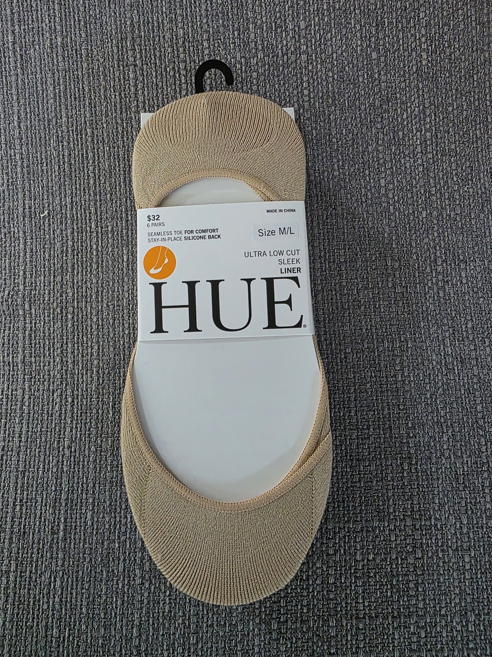 Nordstrom HUE Ultra Low Cut Liner Socks - Tan